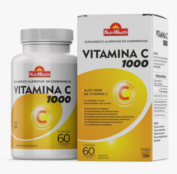 VITAMINA C 1000 60 CPRS NUTRI WEALTH